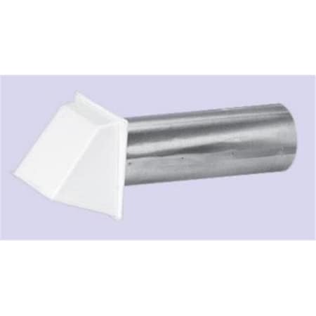 Integra Miltex Builder'S Best  Inc. 110113 4 Inch  Dryer Vent Through-the-wall Vent Hood Iwth 10.5 Inch  Rigid Aluminum Pipe 89624